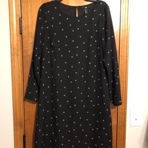 H&M Black dress with White Polka Dots